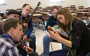 Most of the workshops re for all instruments playing together. There are also workshops for specific instruments.