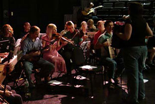 The open contradance band gives musicians the opportunity to play with others.
